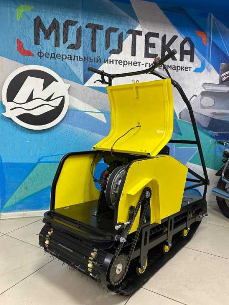 Мотобуксировщик Рыбак Старт 15 л.с.. Dinking. металлический капот (база 1430 мм) | Мототека