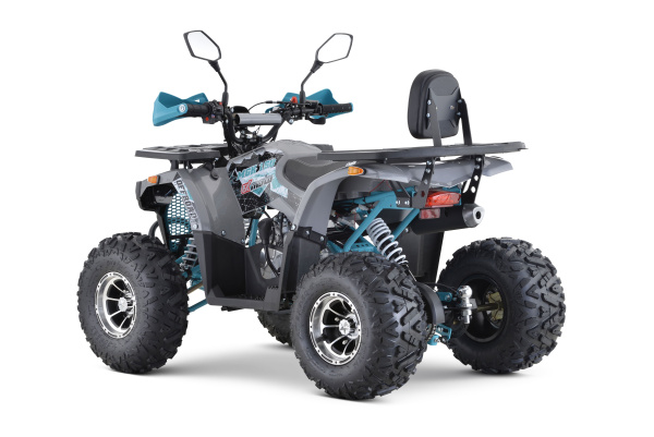 Квадроцикл подростковый FXMOTO (ФХМото) PIKE 150 чёрный/синий (машинокомплект) | Мототека